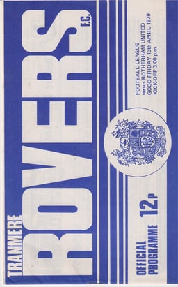 Tranmere Rovers v Carlisle United Match Programme 1979-04-16
